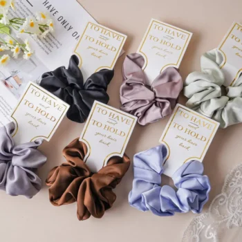 Strong Hold Hair Scrunchies for Women